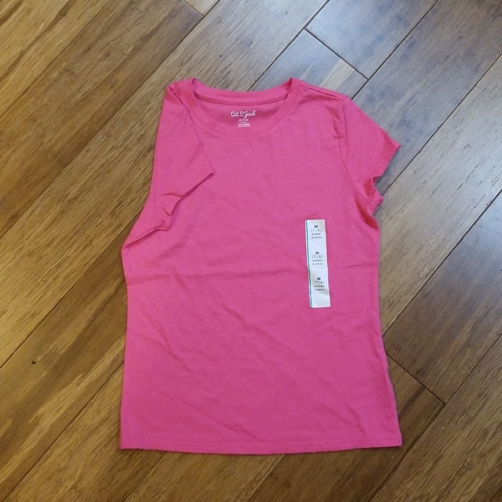Girl's medium (7/8) pink tee | Cat & Jack